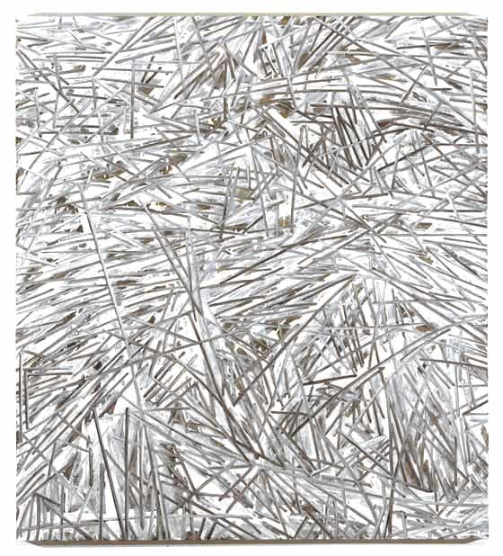 Julian Lethbridge "Untitled" 2003 Oil on linen 86 x 76 1/2 in.