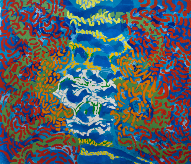 Mark di Suvero Untitled, circa 1995 acrylic paint on canvas 112 x 130 in. (284.5 x 330.2 cm)