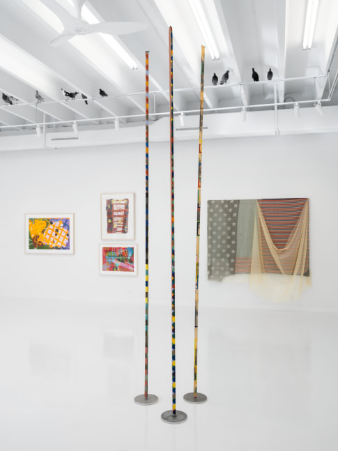 Installation view, FOUR PLAY: Eric N. Mack, Cynthia Hawkins, Alan Shields, Sol LeWitt, Paula Cooper Gallery, West Palm Beach, Florida, February 1 – March 2, 2025. Photo: Oriol Tarridas.