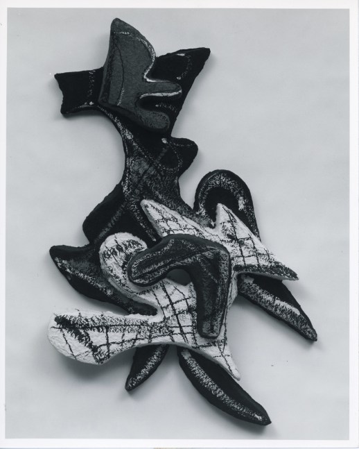 Lynda Benglis &quot;Aquanot #31&quot; 1980 Cast paper, pigment, charcoal 53 1/2&quot; x 32&quot; x 6&quot;