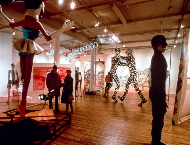 Installation view, Jonathan Borofsky, Paula Cooper Gallery, 155 Wooster Street, New York, November 5 - December 3, 1983. © Jonathan Borofsky. Courtesy Paula Cooper Gallery, New York. Photo: Eeva Inkeri.