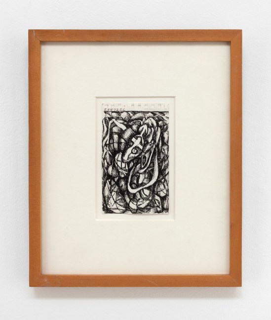 Jonathan Borofsky "Untitled at 2,387,226" 1984 Ink on spiral edged paper 5 x 3 3/8"