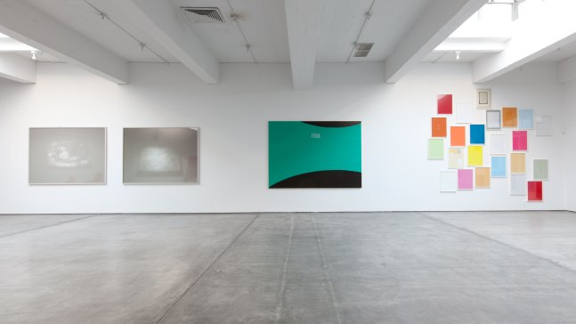 Installation view, Walid Raad and David Diao, September 22 – November 3, 2012