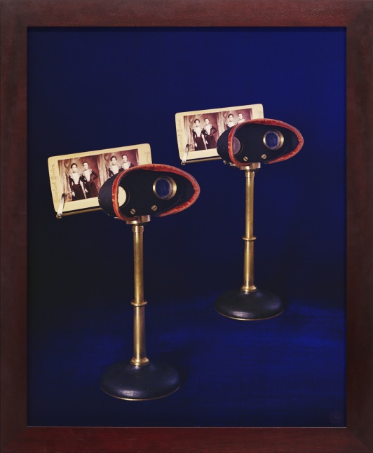Sarah Charlesworth Doubleworld, 1995 Cibachrome print with mahogany frame 50 1/4 x 41 x 1 3/16 in. (127.6 x 104.1 x 3 cm) Edition of 6, + 2 APs