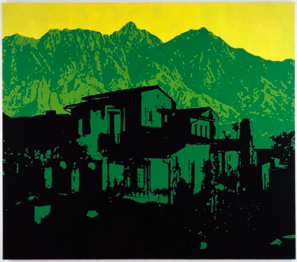 Wayne Gonzales "Dark Condo" 2005 Acrylic on canvas 92 x 106 in.