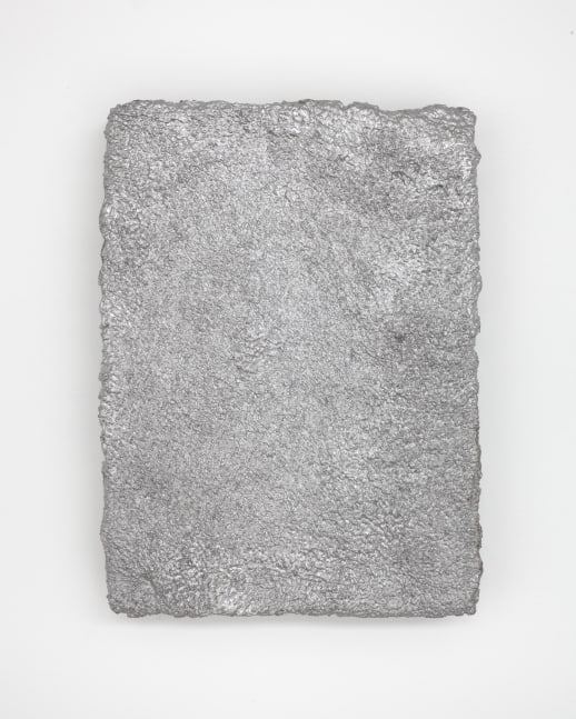 Rudolf Stingel Untitled, 1994 cast aluminum 13 1/8 x 9 5/8 x 1 3/4 in. (33.3 x 24.5 x 4.5 cm)