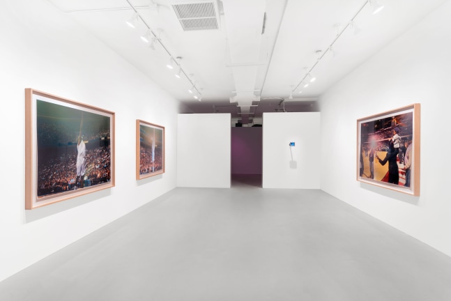 Installation view, Sarah Charlesworth, Ja’Tovia Gary, Christian Marclay, Paul Pfeiffer, The Politics of Desire, February 13 – March 14, 2021