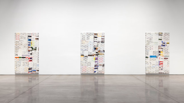 Installation view, Kelley Walker, March 3 – April 18, 2015