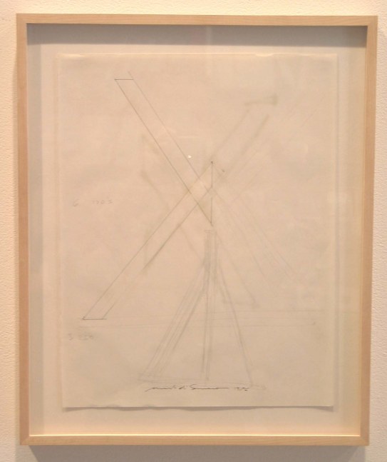 Mark di Suvero "Untitled" 1976 Pencil on paper 13 3/4 x 10 3/4 in.
