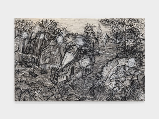 Beatrice Caracciolo The Blind 16, 2023 mixed media on paper 70 x 110 in. (178 x 280 cm)