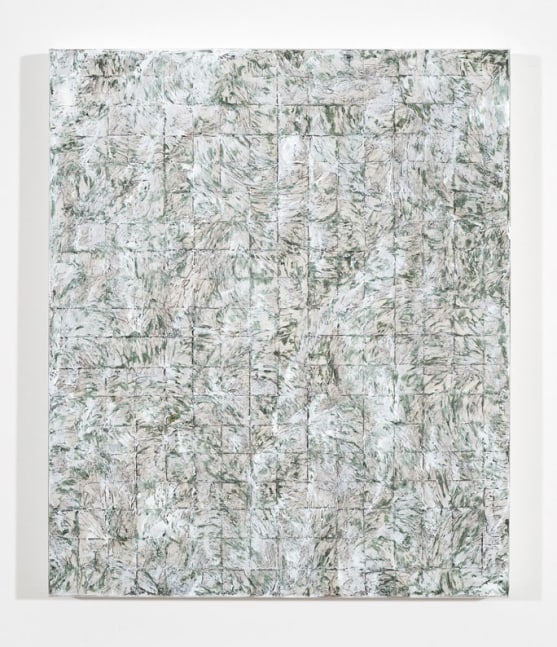 Julian Lethbridge "Forced Field I" 2008 Oil and oil stick on linen 19 x 16 in.
