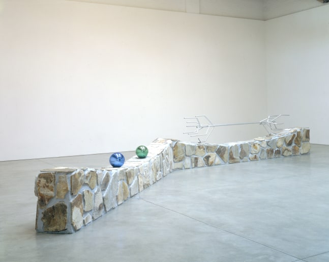 Robert Grosvenor Untitled, 1997 stone, concrete, steel, glass, 4’5” x 30’9 1/2” x 8’4” (1.35 x 9.38 x 2.54 m) overall