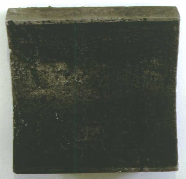 Rudolf Stingel "Untitled" 1998 cast aluminum 22 1/2" x 23 1/2" x 4"
