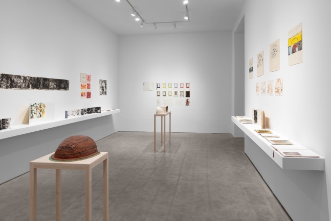 Installation view, Robert Grosvenor & David Novros, February 27 – April 10, 2021