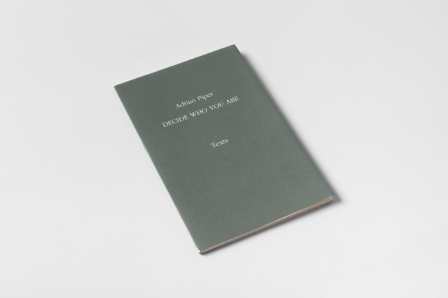 Adrian Piper Decide Who You Are 4