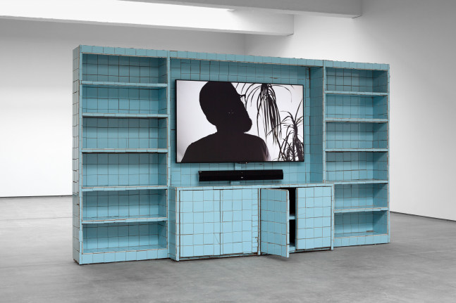 Installation view, Matias Faldbakken, EUROPE IS BALDING, February 18 – March 19, 2016