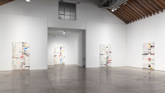Installation view, Kelley Walker, March 3 – April 18, 2015