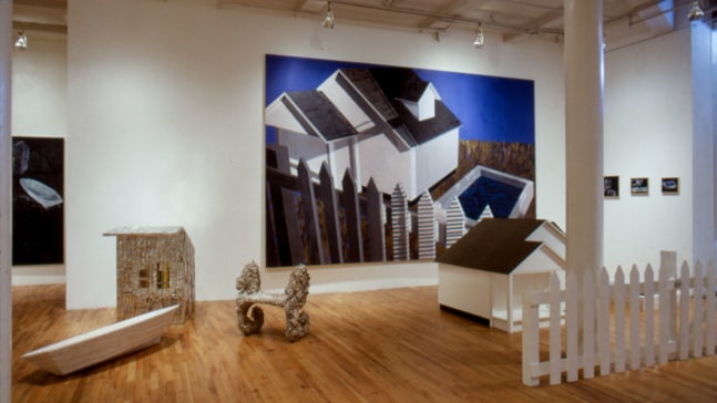 Installation view, Jennifer Bartlett, Paula Cooper Gallery, 155 Wooster Street, New York, April 4 - 27, 1985. © Jennifer Bartlett. Courtesy Paula Cooper Gallery, New York, Marianne Boesky Gallery, New York, and The Jennifer Bartlett 2013 Trust. Photo: Geoffrey Clements.