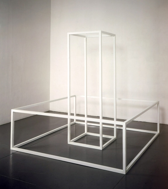 Sol LeWitt &quot;A#6&quot; 1967 Baked enamel on aluminum 84 x 84 x 84 in.