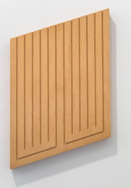 Donald Judd  Untitled (12-R), 1981  wood-block in clear sugar pine wood  25 1/4 x 16 x 2 in. (64.1 x 40.6 x 5.1 cm)  stamped and dated verso