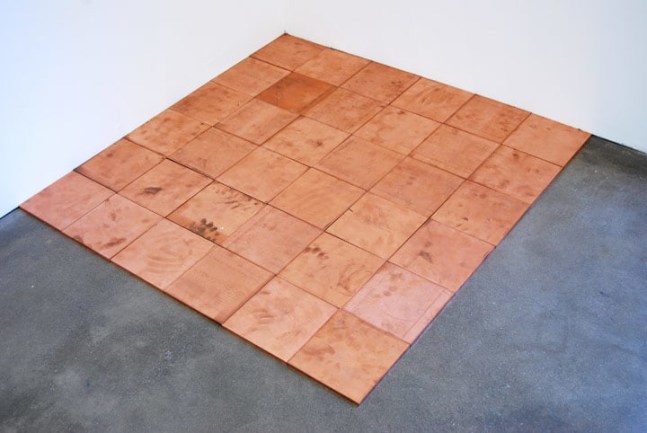 Carl Andre "6th Copper Square" 2007 36 copper plates overall: 1/4 x 47 3/8 x 47 3/8 in.