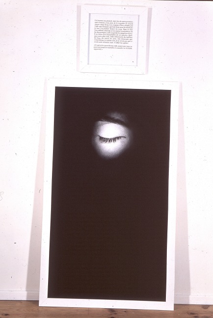 Sophie Calle "Autobiographies (The Other)" 1992 Gelatin silver print 67 x 39 1/2"