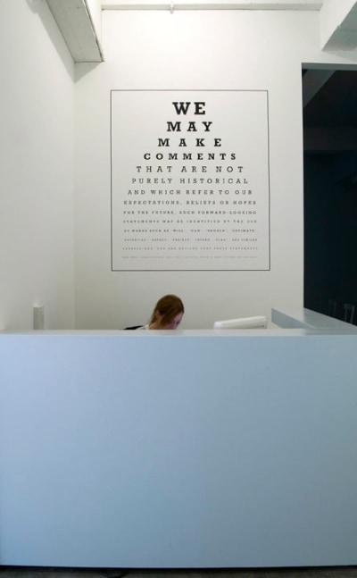 Installation view, If/Then, Paula Cooper Gallery, 521 W 21st Street, New York. December 1, 2007 - January 19, 2008. © Carey Young. Courtesy Paula Cooper Gallery, New York.