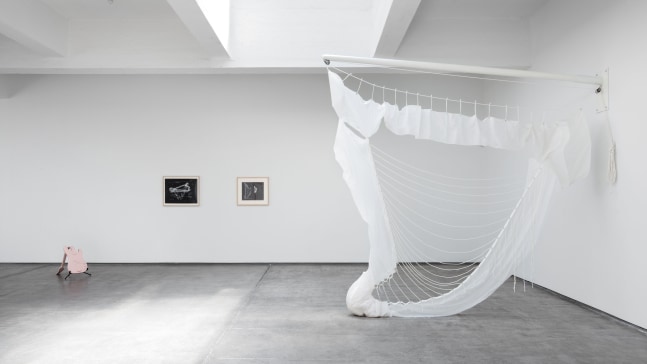 Installation view, Céleste Boursier-Mougenot, Bruce Conner, Latifa Echakhch, Charles Gaines, Christian Marclay, Claes Oldenburg & Coosje van Bruggen, April 26 – July 16, 2014