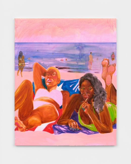 Cheyenne Julien
Untitled, 2023
oil on canvas
60 x 48 1/8 x 1 1/8 in. (152.4 x 122.2 x 2.9 cm)