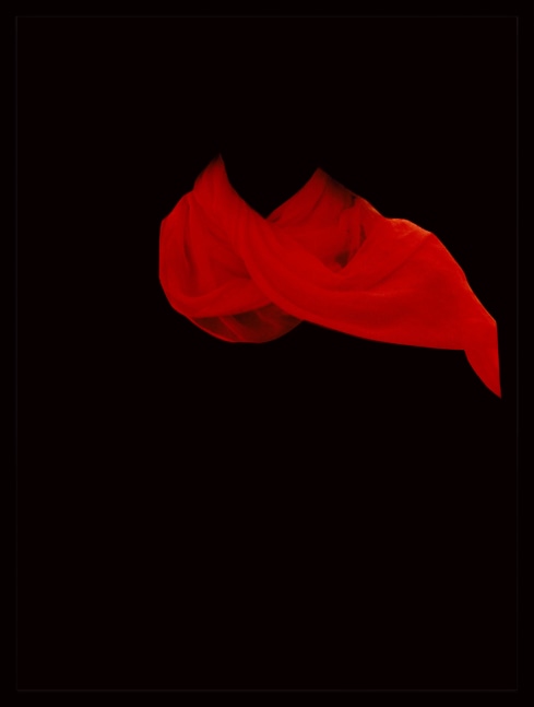 Sarah Charlesworth Red Scarf, 1983 Cibachrome with lacquered wood frame 42 x 32 in. (81.3 x 106.7 cm) Edition of 3, 3 APs