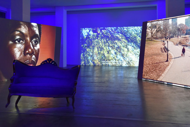 Installation view, Ja'Tovia Gary: THE GIVERNY SUITE (2019), ZOLLAMT MMK / MUSEUM MMK FÜR MODERNE KUNST, Frankfurt, as part of IDEOLOGIES: Triennial RAY Festival, June 3 - August 8, 2021. Photo: Leonore Schubert.