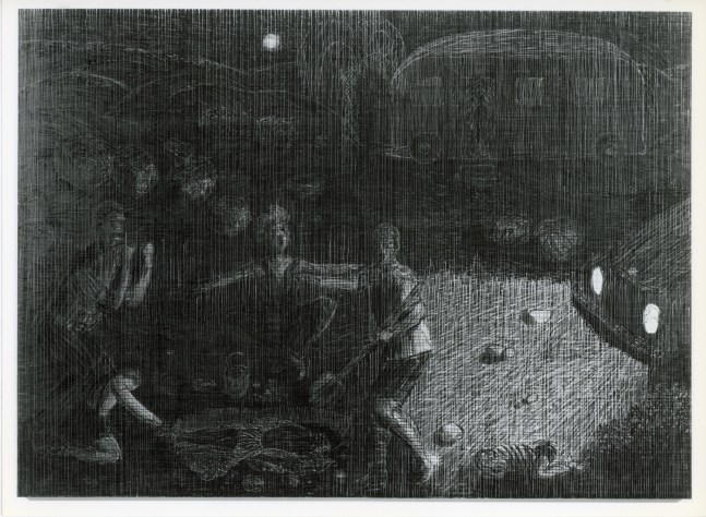 Jennifer Bartlett &quot;Earth: Night&quot; 1993-95 Oil on canvas 78&quot; x 108&quot;