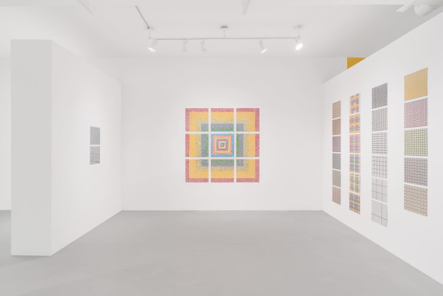 Installation view, Jennifer Bartlett, Grids & Dots, January 16 – February 7, 2021