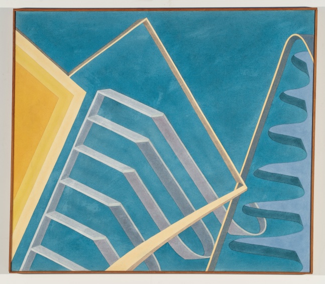 Leonard Contino Winter's Shadow, 1993 acrylic on canvas frame: 42 3/4 x 48 3/4 x 2 in. (108.6 x 123.8 x 5.1 cm)