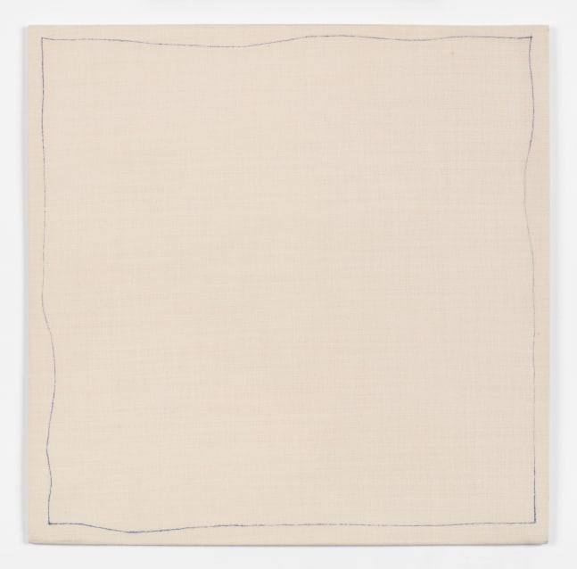 Robert Ryman Bent Line Drawing 20" x 20", 1970