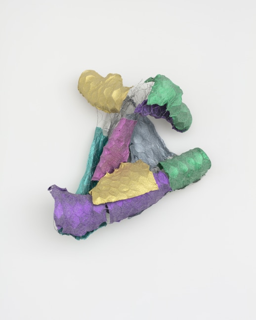 Lynda Benglis Sparkle Pansy, 2017 cast sparkles on handmade paper over chicken wire 36 x 32 x 16 in. (91.4 x 81.3 x 40.6 cm)