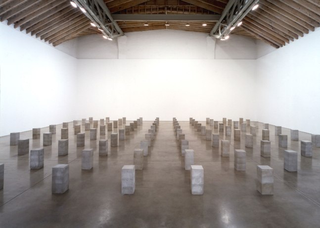 Installation view, Carl Andre, Paula Cooper Gallery, 534 W 21st Street, New York. © 2025 Carl Andre / Artists Rights Society (ARS), New York. Courtesy Paula Cooper Gallery, New York. Photo: Tom Powel.