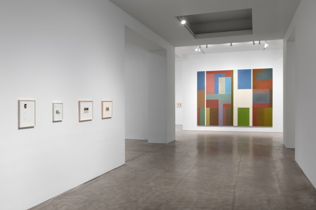 Installation view, Robert Grosvenor & David Novros, February 27 – April 10, 2021