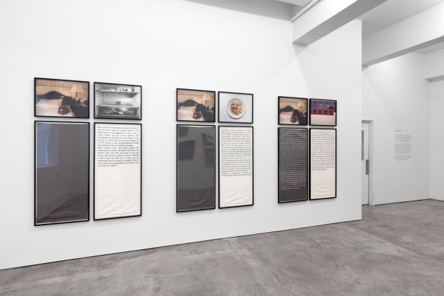 Installation view, Sophie Calle, Bruce Conner, Paul Pfeiffer, Documents & Recitations, October 26, 2019 – February 6, 2020