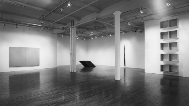 Installation view, Changing Group Exhibition, Paula Cooper Gallery, 155 Wooster Street, New York, December 6, 1988 - January 21, 1989. Photo: Geoffrey Clements.