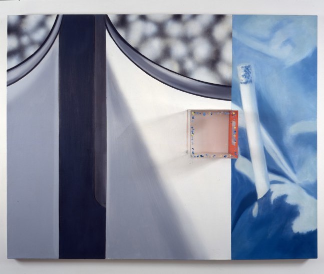 James Rosenquist The Space That Won't Fail, 1962 oil on canvas with mixed media 48 x 60 x 8 inches (121.9 x 152.4 x 20.3 cm)
