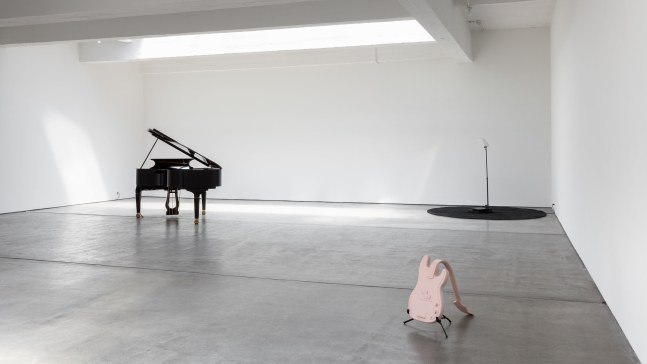 Installation view, Céleste Boursier-Mougenot, Bruce Conner, Latifa Echakhch, Charles Gaines, Christian Marclay, Claes Oldenburg & Coosje van Bruggen, April 26 – July 16, 2014