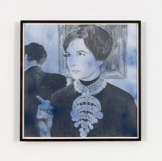 Sam Durant Men's Vices Are My Domain (Joyce Mansour), 2014 graphite and enamel on paper (drafting assistance by Dina Sherman) frame: 23 1/4 x 23 1/4 x 1 1/2 in. (.6 x 59.1 x 3.8 cm)