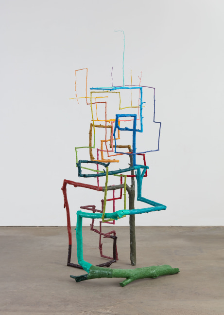 Evan Holloway Plum A + B, 2017 bronze, oil, enamel 82 x 48 x 45 in. (208.3 x 121.9 x 114.3 cm)