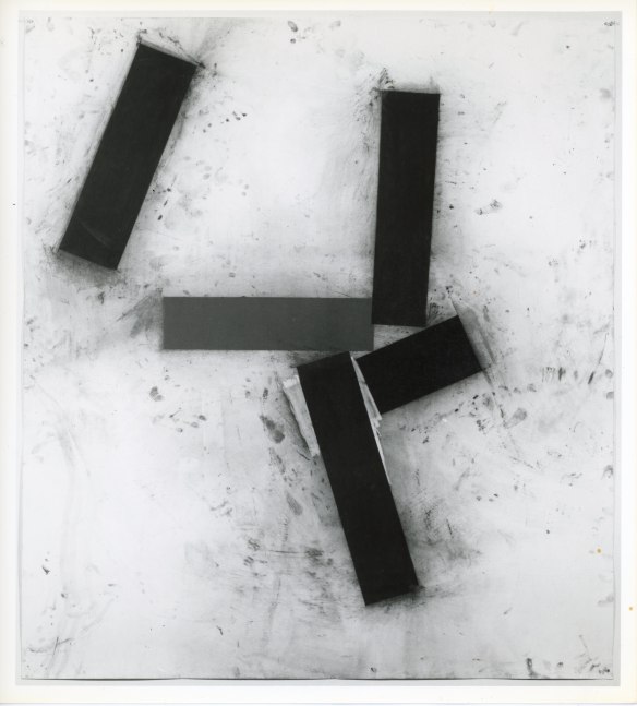 Joel Shapiro &quot;Untitled&quot; 1987 Charcoal and chalk on paper 67&quot; x 59 1/2&quot;