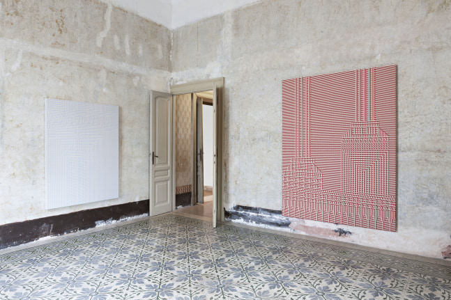 Reciprocal Score: Tauba Auerbach + Charlotte Posenenske, Studio Indipendenza , Rome, Italy, 2015.