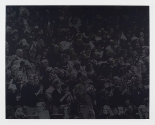 Wayne Gonzales "Cheering Crowd" 2007 Acrylic on canvas 68 x 86 in.