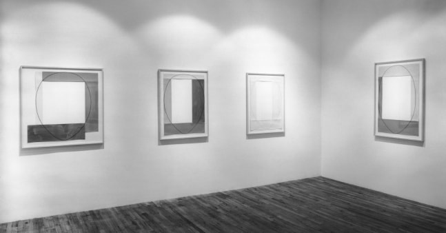 Installation view, Frame Paintings 1983-84, Paula Cooper Gallery, 155 Wooster Street, New York, April 91 - May 17, 1984. Photo: Geoffrey Clements.