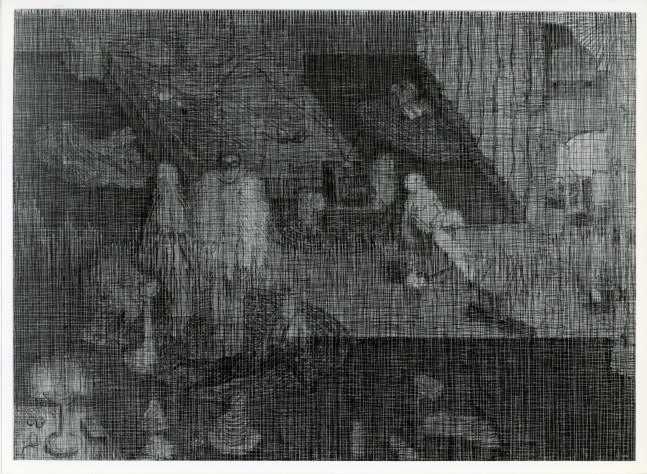 Jennifer Bartlett &quot;Earth: Accident&quot; 1993-95 Oil on canvas 78&quot; x 108&quot;