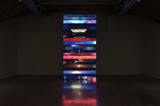 Installation view, Christian Marclay: Subtitled, Paula Cooper Gallery, New York, September 12 – October 19, 2024. Courtesy Paula Cooper Gallery, New York. Photo: Steven Probert